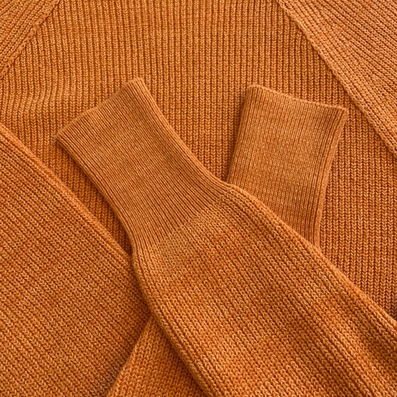 Free People Mock Neck Pullover Sweater Orange Zest Size XS - Picture 5 of 12